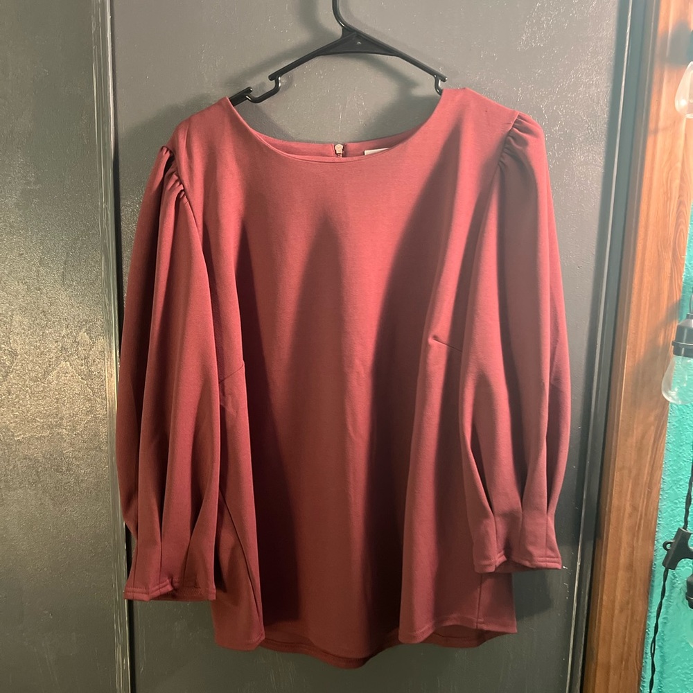 Red blouse